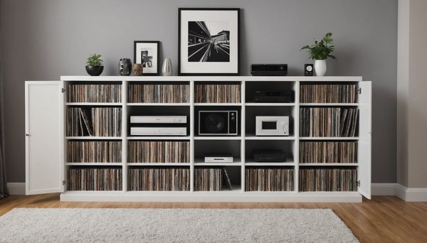 Meuble rangement vinyle : alliez style et praticité !