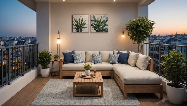 Idées de meubles gain de place pour un balcon agréable