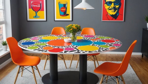 Transformez votre intérieur avec une table pop art tendance